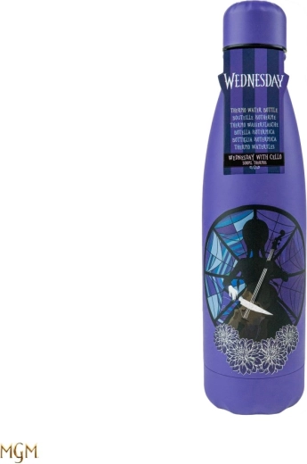 Wednesday roestvrijstalen thermofles 'gezicht' 500 ml