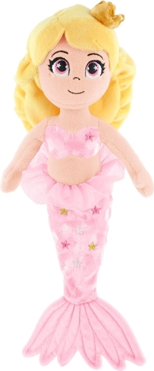 Pluche zeemeermin roze 25 cm
