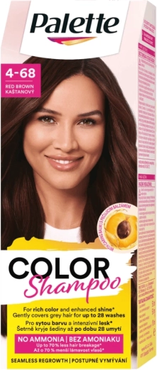 Palette Color Shampoo 4-68 kastanjebruin 50 ml