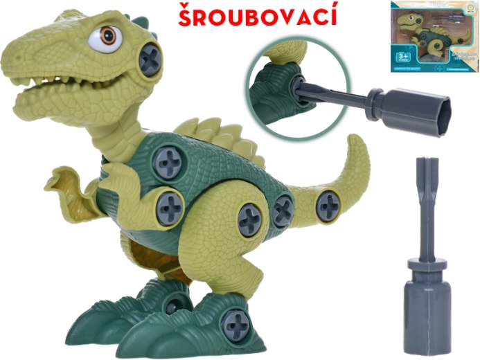 Schroefdinosaurus 21 cm – interactieve bouwset voor kinderen