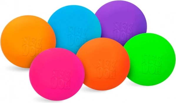 Kneedbare anti-stressballen Teenie Nee Doh 3 stuks