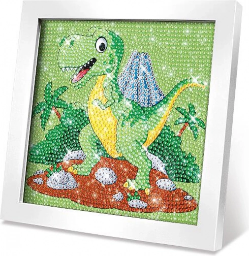 Creatieve set – schilderij met steentjes dinosaurus