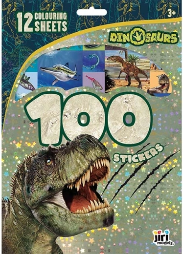 Stickers en kleurplaten dinosaurussen – 100 stuks