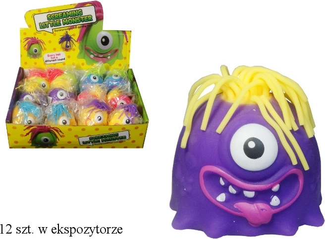 Knijpbare rubberen eenogige monstertje