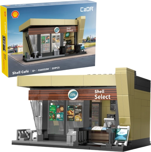 CaDA Shell café – bouwset kiosk met 351 onderdelen