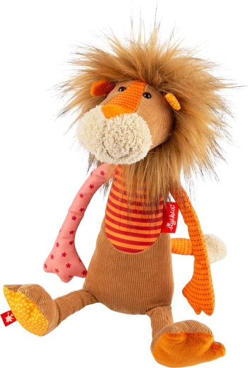 Eerste patchwork pluchen leeuw 32 cm Sigikid