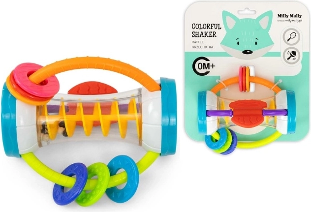Milly Mally Colorful shaker rammelaar en bijtring
