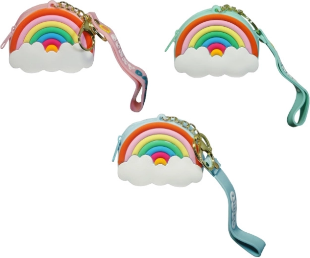 Siliconen regenboog portemonnee voor kinderen