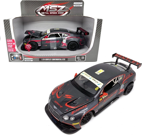 Metalen model Bentley Continental GT3 Concept 1:24 met licht en geluid
