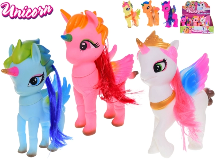 Staande eenhoornfiguur 20 cm