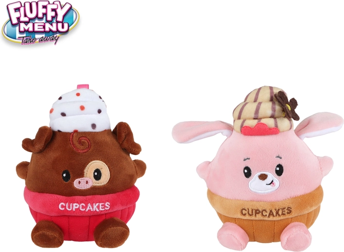 Pluchen teddybeer Cupcake Fluffy Menu 14 cm