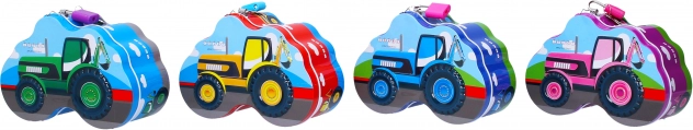 Blikken spaarpot met tractor 14 × 10 cm
