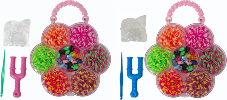 Creatieve set elastiekjes om sieraden te maken