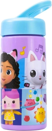 Plastic fles Gabby’s Dollhouse met uitschuifbaar rietje 410 ml