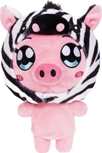 Pluchen biggetje met zebrahoddie
