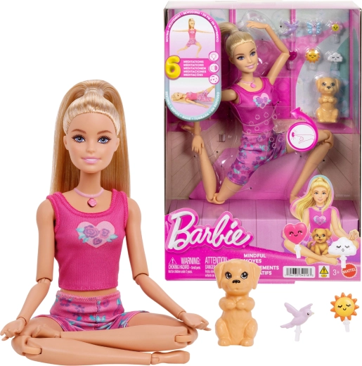 Barbie meditatie, beweging en ontspanning, pop met licht en geluid Mindful Moves