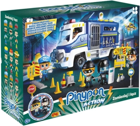 PinyPon Actieset figuren Politiebusje met figuren