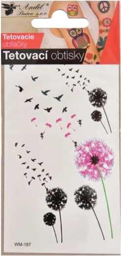 Tijdelijke tattoo transfer – paardenbloem