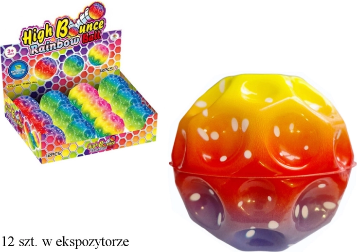 Regenboog stuiterrubber bal ombré