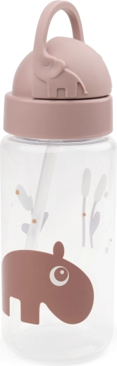 Done by Deer fles met rietje Ozzo roze 350 ml