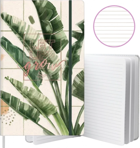Notitieboek met bananenbladeren A5