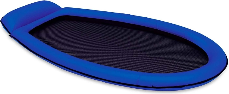 Strandmatras met netbodem 178 × 94 cm blauw Intex