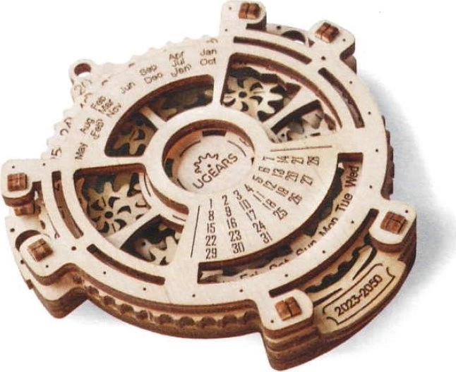 Houten mechanische kalender UGEARS – 3D-puzzel