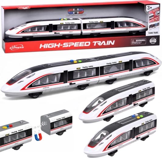 Magnetische hogesnelheidstrein van 57 cm met licht en geluid