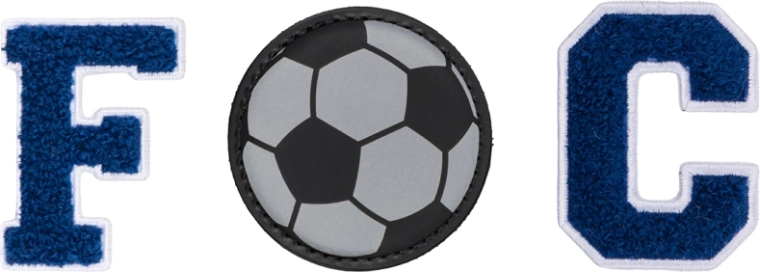 Baagl Baaglies – set van 3 badges FC Voetbal