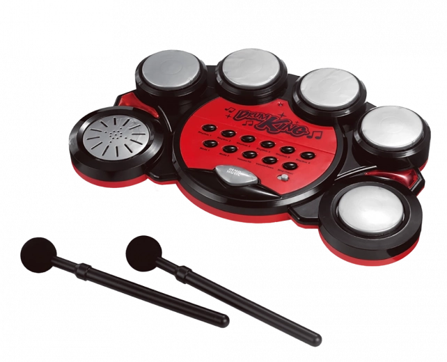 Interactieve drumstel voor kinderen op batterijen