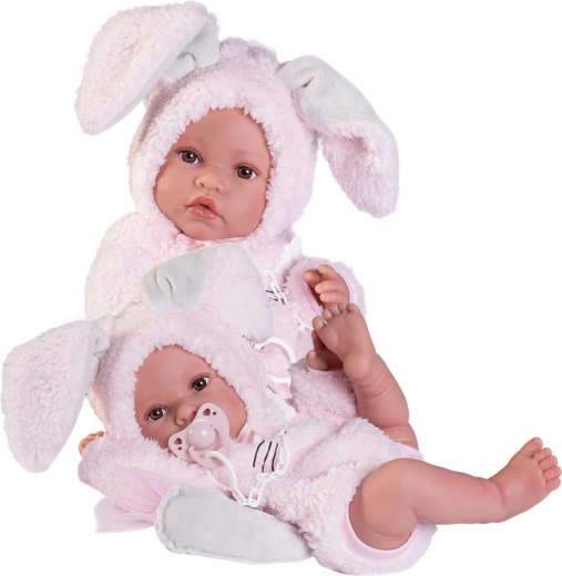 Realistische babypop Erika van zacht vinyl 42 cm