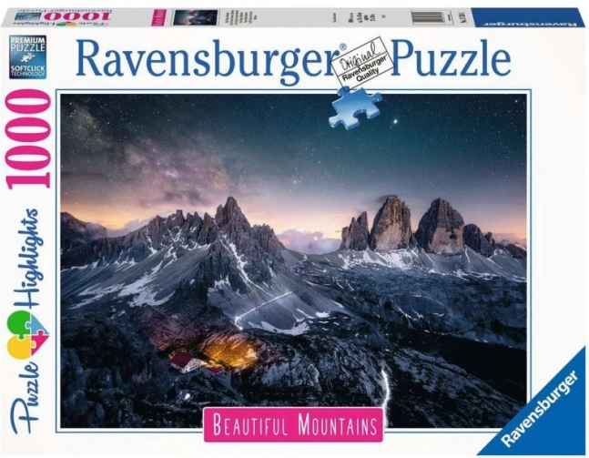 Puzzel van drie torens Dolomieten 1000 stukjes Ravensburger
