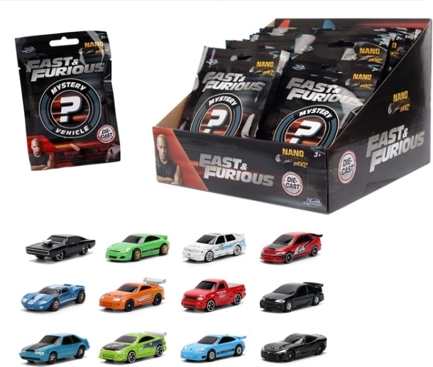 Jada Fast & Furious nano autootje 4 cm (blind bag) - 1 stuk