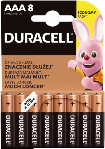 Microbatterijen AAA DURACELL Basic, 8 st.