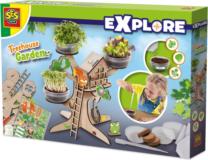 Boomhut – set voor het kweken van kruiden en microgroenten voor kinderen