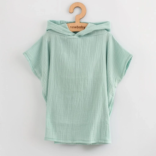 Kinder mousseline poncho New Baby Feeling mint XS 35 cm