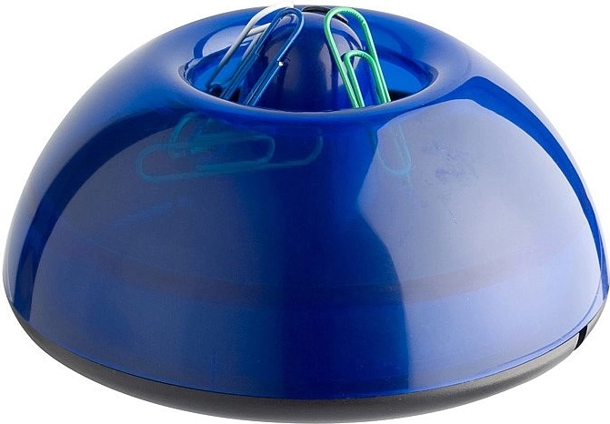 Magnetische papercliphouder ICO Lux transparant blauw