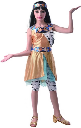 Carnavalskostuum Cleopatra voor meisjes, maat M (120–130 cm)