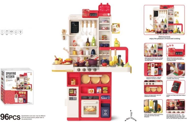 Kinderkeuken 103 cm – 96 onderdelen