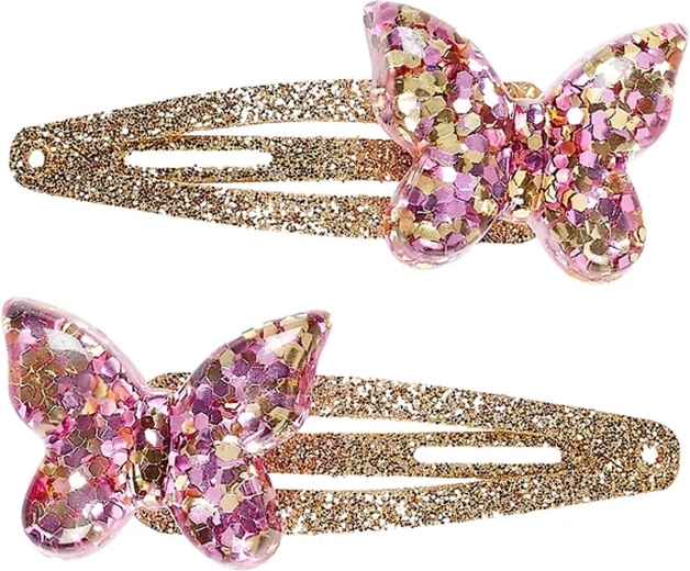 Souza! Wiep haarspeldjes met vlinder, roze - 2 stuks