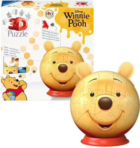 Puzzelbol met oortjes Winnie de Poeh