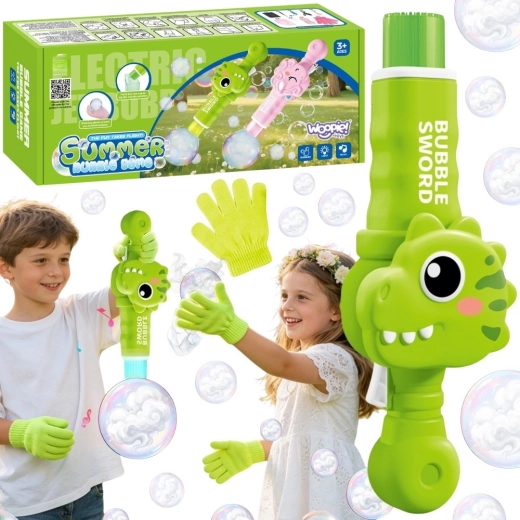 Woopie dinosaurus bellenblaas met rookbellen, oplaadbaar
