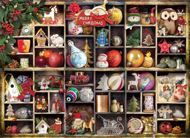 Eurographics puzzel Kerstversieringen 1000 stukjes
