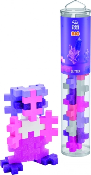 Plus-Plus BIG glinsterende blokken - 15 stuks