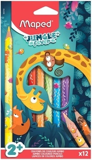 Jumbo waskrijtjes Jungle Fever, set van 12 stuks