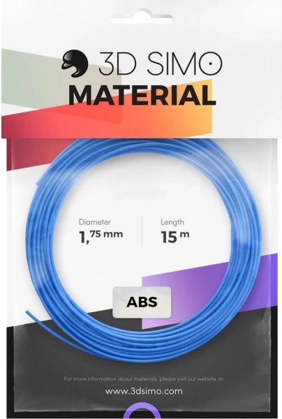 Filament ABS pro 3D pen en 3D-printen, set van 3 kleuren, 1,75 mm, 15 m