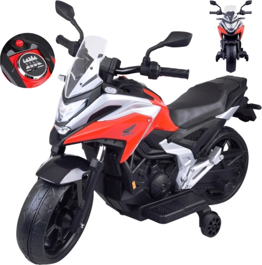 Elektrische kindermotor HONDA NC750X met accu en geluiden