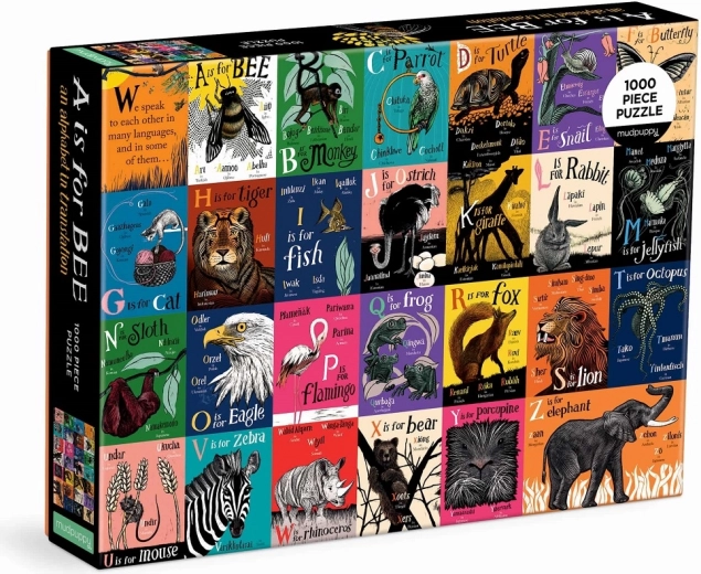 Mudpuppy puzzel Abeceda in vertaling 1000 stukjes