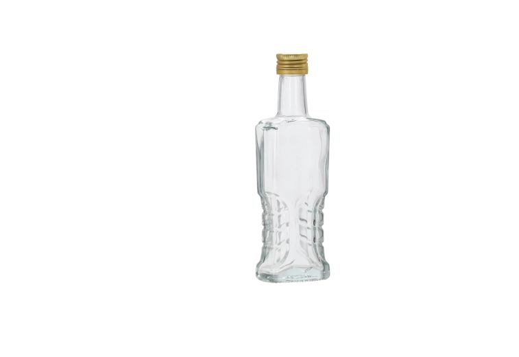 Glazen flessen 100 ml met schroefdop 22 mm – set van 12 stuks