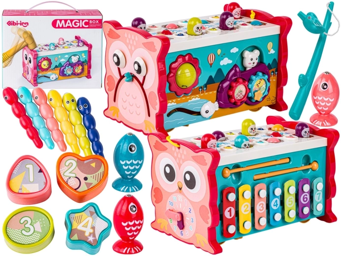 Educatief interactief speelgoed 8-in-1 met xylofoon en klok - 1 stuk